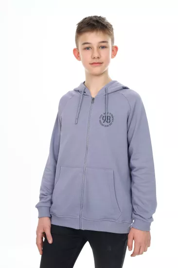 Toontoy Erkek Çocuk Fermuarlı Kapüşonlu Sweatshirt